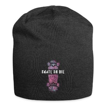 Skate or die Skateboarderin Skaterin Skateboard - Jersey-Beanie - Anthrazit - Vorne