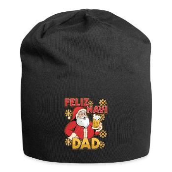 Feliz Navi Dad Xmas Dad Design for Fathers Day in - Jersey Beanie - black - Front