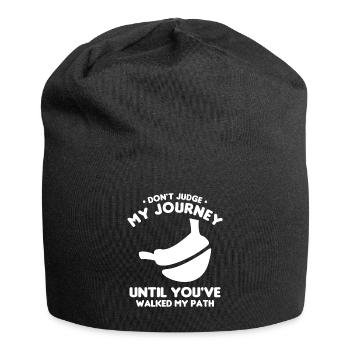 Don't Judge My Journey Until You've Walked My Path - Jersey-Beanie - Schwarz - Vorne