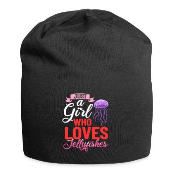Jellyfish Meduse Fish Tank Marine Animals Aquarium - Jersey Beanie - black - Front