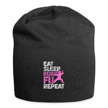Kung Fu - Jersey-Beanie - Schwarz - Vorne