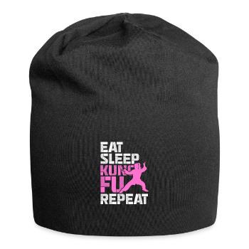 Kung Fu Kampfsport Kampfkunst Sport Geschenk - Jersey-Beanie - Schwarz - Vorne