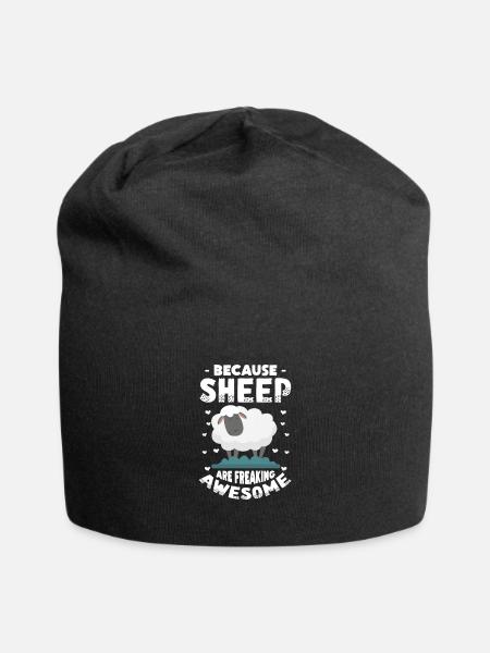 Schaf - Jersey-Beanie - Schwarz