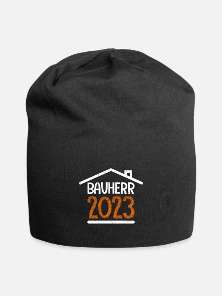 Bauherr 2023 - Jersey-Beanie - Schwarz