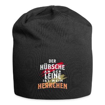 Hundebesitzer Süßer Spruch Gassi mit dem Hund - Jersey-Beanie - Schwarz - Vorne