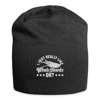 I Just Really Like Whale Sharks Ok Marine Biology - Jersey-Beanie - Schwarz - Vorne