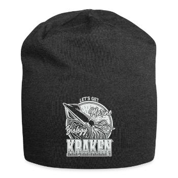 Obtenons Kraken Funny Squid Marine Biologist Sea - Bonnet en jersey - charbon - Devant