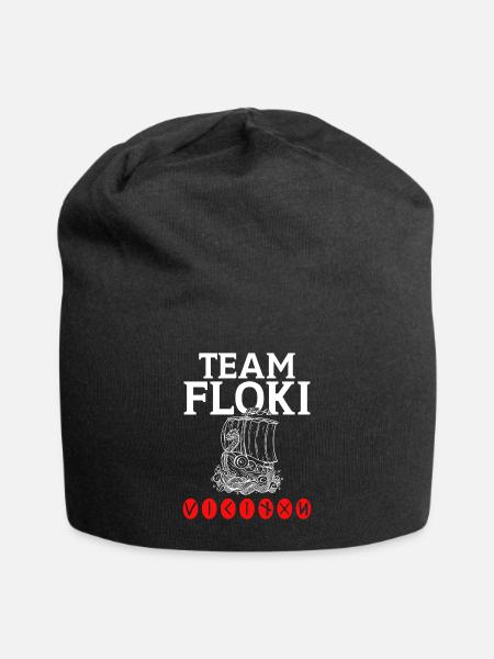 Team Floki der Schiffsbauer - Jersey-Beanie - Schwarz