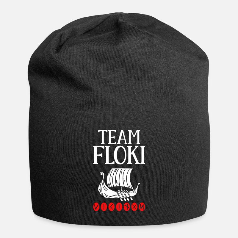 Team Floki der Schiffsbauer - Jersey-Beanie - Schwarz