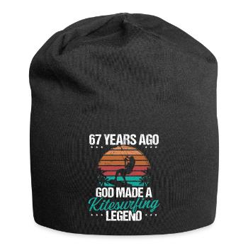 67 Birthday Kitesurf Legend Kiteboard 67 Year Old - Jersey-Beanie - Schwarz - Vorne