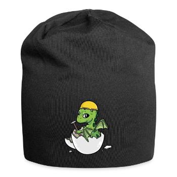 Dino Artisan Marteau Coquille d’Œuf Professions Métiers - Bonnet en jersey - noir - Devant