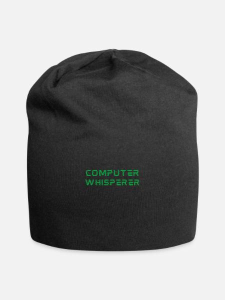 Lustiger Humor Computer Flüsterer Lustiger IT-Techniker - Jersey-Beanie - Schwarz