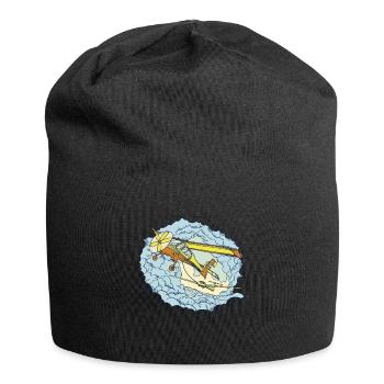 Motif du pilote amateur pour les pilotes et les - Bonnet en jersey - noir - Devant