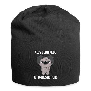 Sympa puis-je aussi apporter mais rien d’ours koala - Bonnet en jersey - noir - Devant