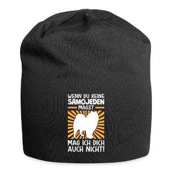 Samojeden nicht mögen Schlittenhund Samojede - Jersey-Beanie - Schwarz - Vorne