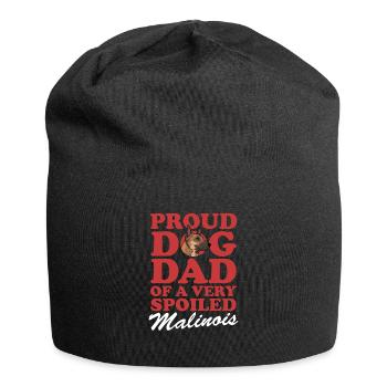Malinois Dad Belgian Shepherd Gift - Jersey Beanie - black - Front