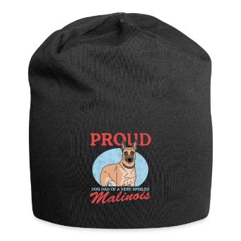 Malinois Dad | Belgian Shepherd Gift - Jersey Beanie - black - Front
