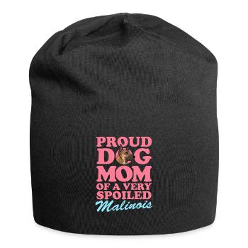 Malinois Mom Belgischer Schäferhund Geschenk - Jersey-Beanie - Schwarz - Vorne