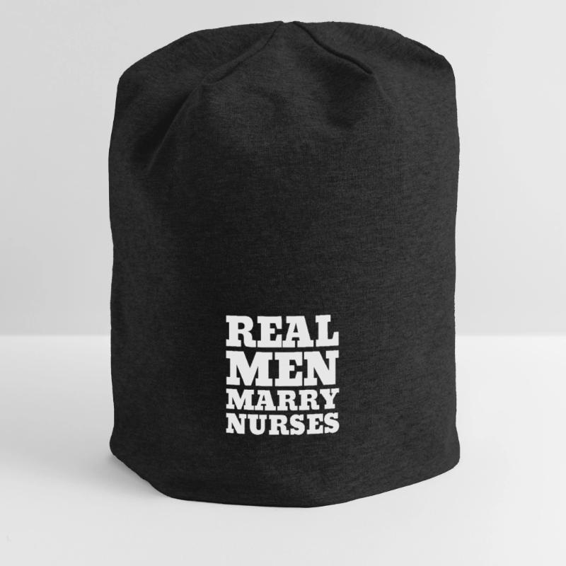 Real Men Marry Nurses Krankenschwester Ehemann Jersey-Beanie