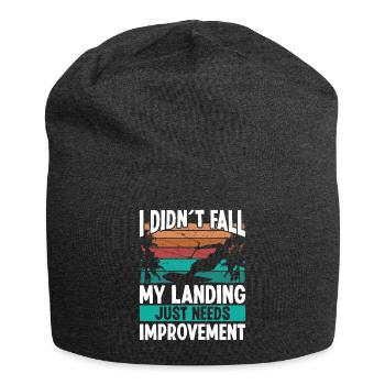 Kiteboarder Landings need Improvement Kite - Jersey-Beanie - Anthrazit - Vorne