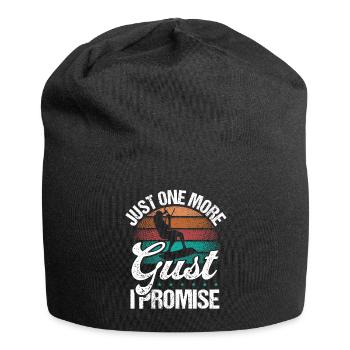 Just one more Gust I promise Kiteboarder Kite - Jersey Beanie - black - Front