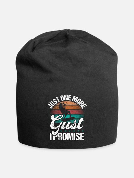 Just one more Gust I promise Kiteboarder Kite - Jersey-Beanie - Schwarz