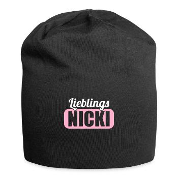 DDR Ostdeutschland Osten Ossi Lieblings Nicki - Jersey-Beanie - Schwarz - Vorne