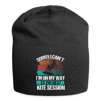 Kiteboarder Kite Session Désolé je ne peux pas VintageKiteb - Bonnet en jersey - noir - Devant