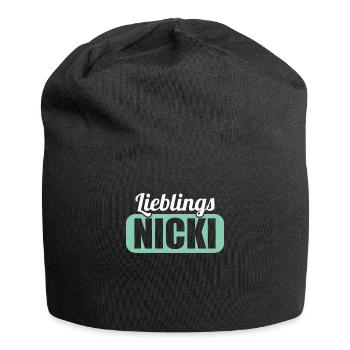DDR Ostdeutschland Osten Ossi Lieblings Nicki - Jersey-Beanie - Schwarz - Vorne