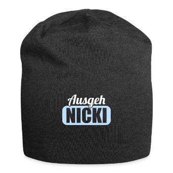 DDR Ostdeutschland Osten Ossi Ausgeh Nicki - Jersey-Beanie - Anthrazit - Vorne