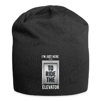 Aufzug Lift Ride The Elevator Fahrstuhl - Jersey Beanie - black - Front