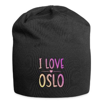 J’aime Oslo - Bonnet en jersey - noir - Devant