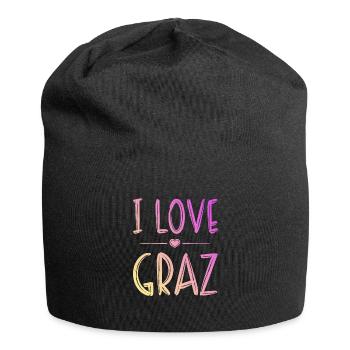 I Love Graz - Jersey Beanie - black - Front