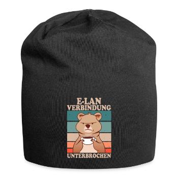 E-Lan Verbindung Unterbrochen Bären Fans - Jersey-Beanie - Schwarz - Vorne