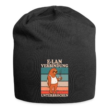 E-Lan Verbindung Unterbrochen Faultier Fans - Jersey-Beanie - Schwarz - Vorne