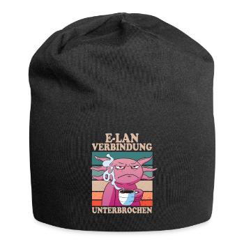 E-Lan Verbindung Unterbrochen Axolotl Fans - Jersey-Beanie - Schwarz - Vorne