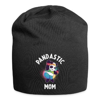 Panda Maman Panda Bear Cadeau - Bonnet en jersey - noir - Devant