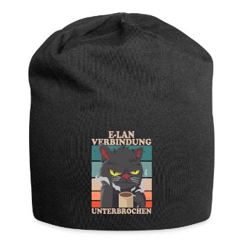 E-Lan Verbindung Unterbrochen Kätzchen Fans - Jersey-Beanie - Schwarz - Vorne