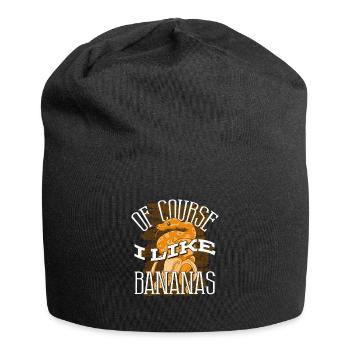Banana Ball Python Herpetologist Of Course I Like - Jersey Beanie - black - Front