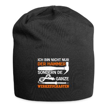 Ich Bin Nicht Nur Der Hammer Der Ganze - Jersey-Beanie - Schwarz - Vorne