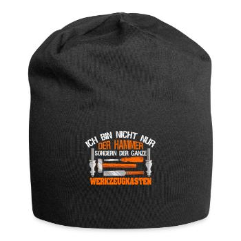 Ich Bin Nicht Nur Der Hammer Der Ganze - Jersey-Beanie - Schwarz - Vorne