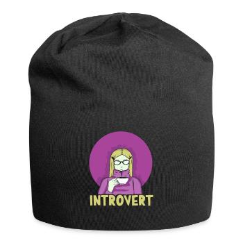 Introverted Sarcasm Introverted Shy - Jersey Beanie - black - Front