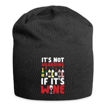 Sommelier Wine Drinking Tasting - Jersey-Beanie - Schwarz - Vorne