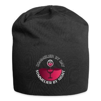 Sommelier Wine Drinking Tasting - Jersey-Beanie - Schwarz - Vorne