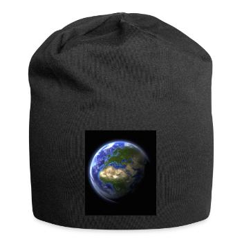 Erde - Jersey-Beanie - Schwarz - Vorne