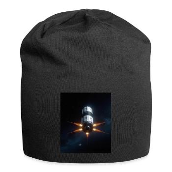 Raumschiff - Jersey-Beanie - Schwarz - Vorne