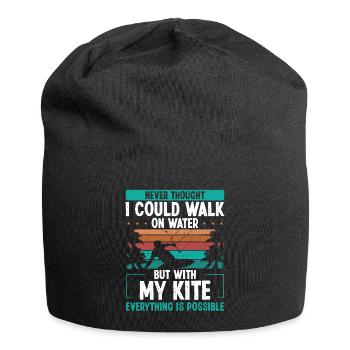 Vintage I could walk on water Kiteboarder Kite - Jersey-Beanie - Schwarz - Vorne