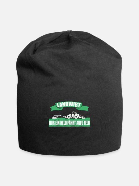 Landwirtschaft Landwirt Traktor Trecker Farm Bauer - Jersey-Beanie - Schwarz