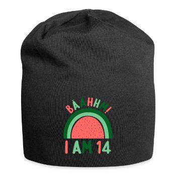 14 years old Rainbow Rainbow 14th birthday - Jersey Beanie - black - Front