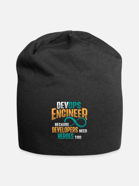 Ingénieur Devops développeur Sys-Admin - Bonnet en jersey - noir